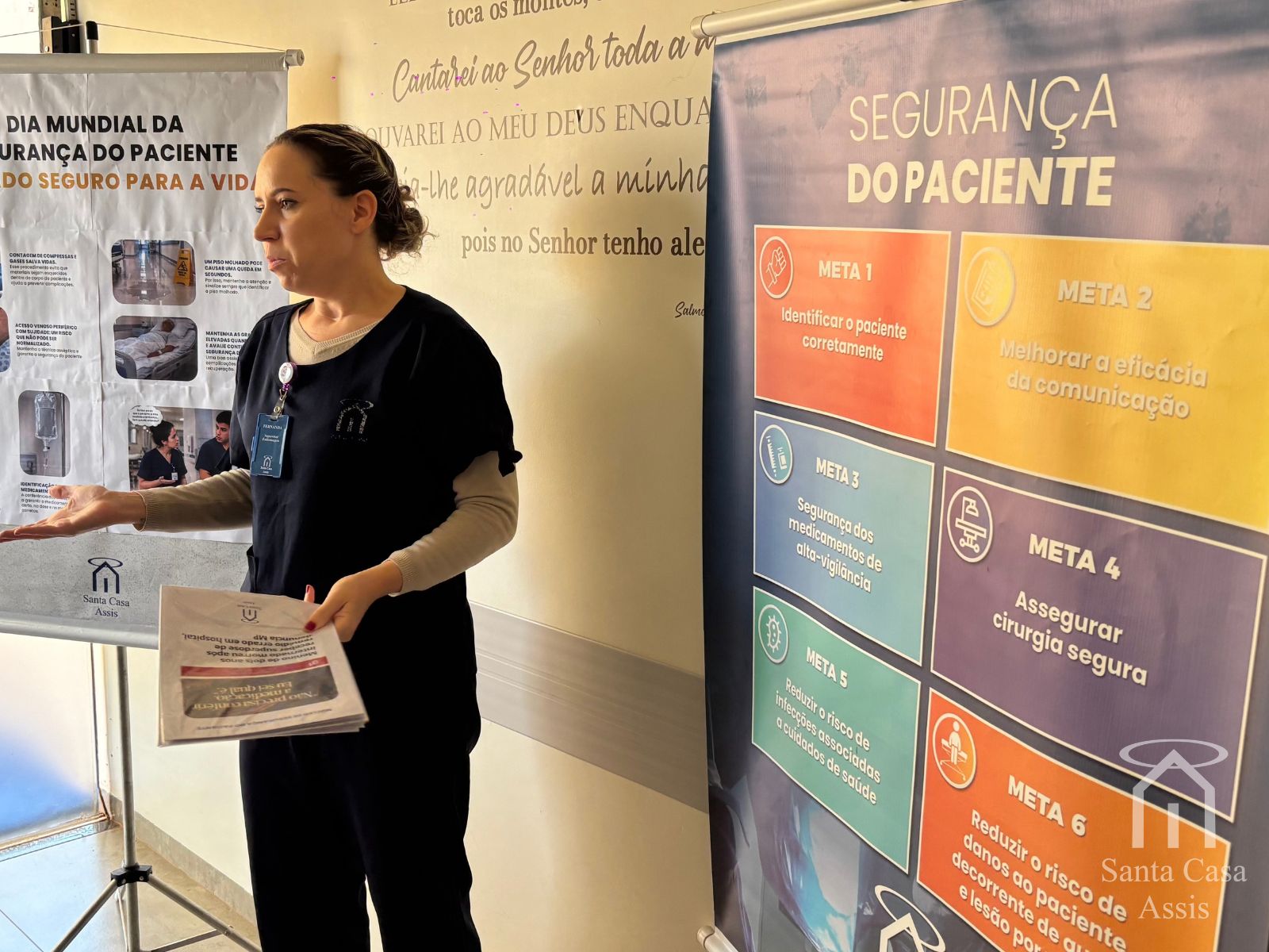 Santa Casa de Assis mobiliza colaboradores para orientações sobre Segurança do Paciente