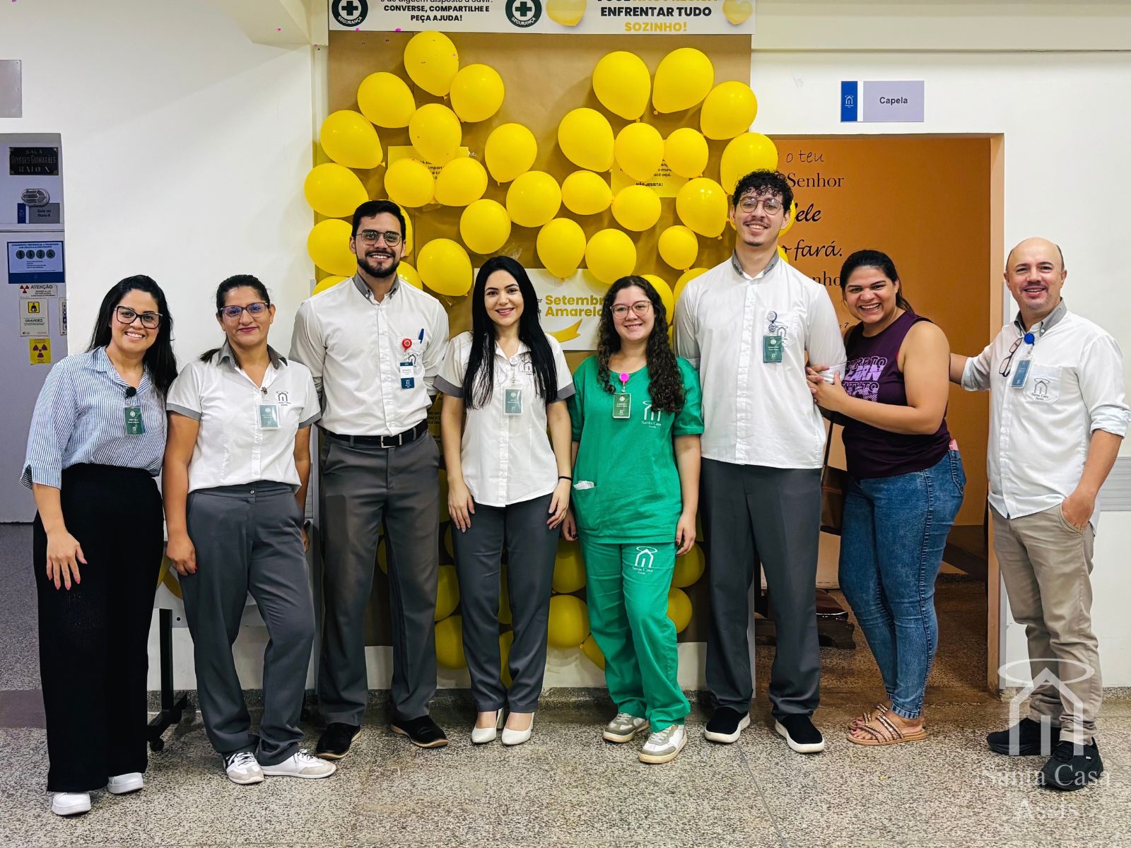 Santa Casa de Assis promove ações do Setembro Amarelo com colaboradores das gestões hospitalar e ambulatorial
